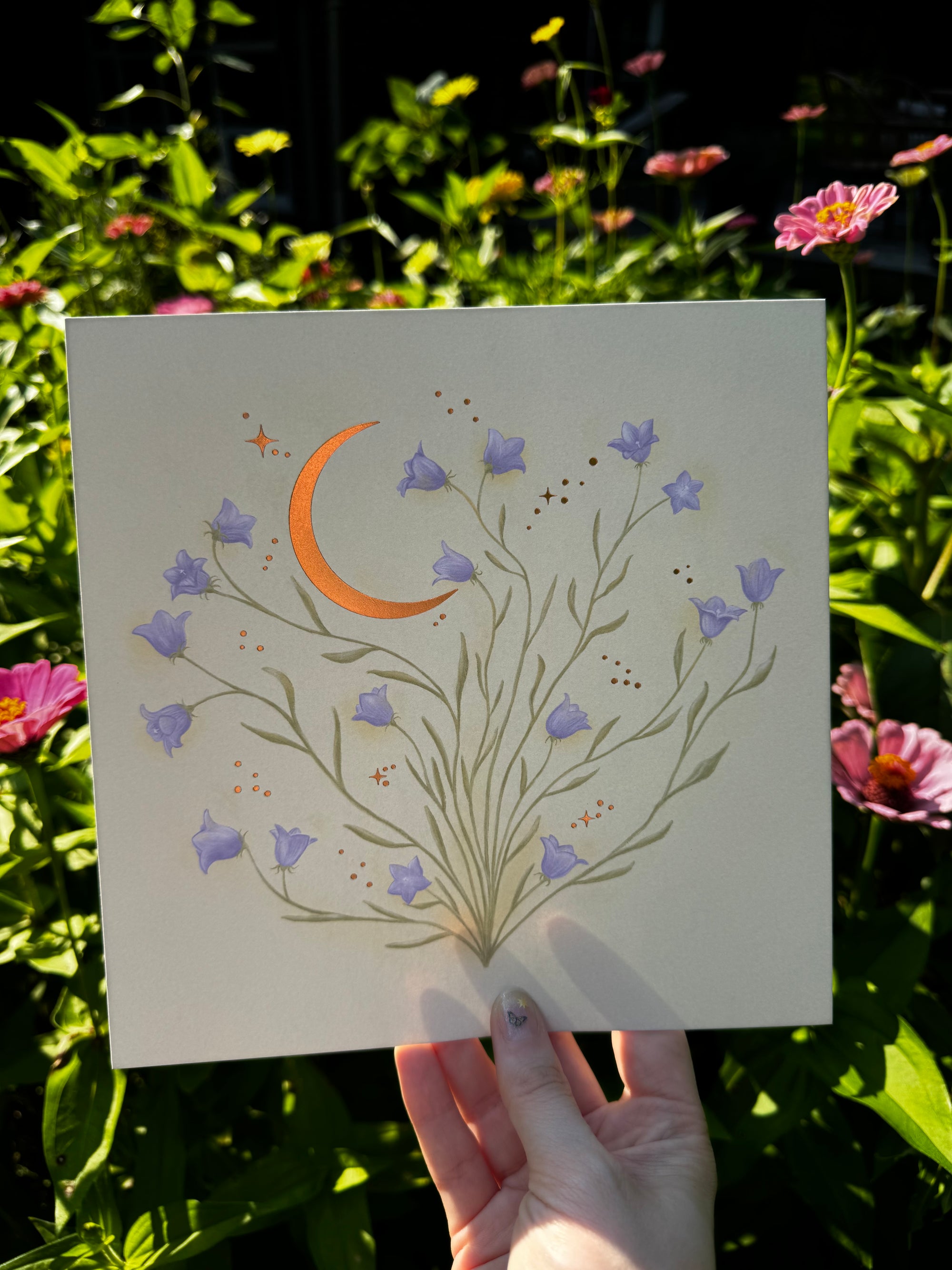 Harebell Foil Print