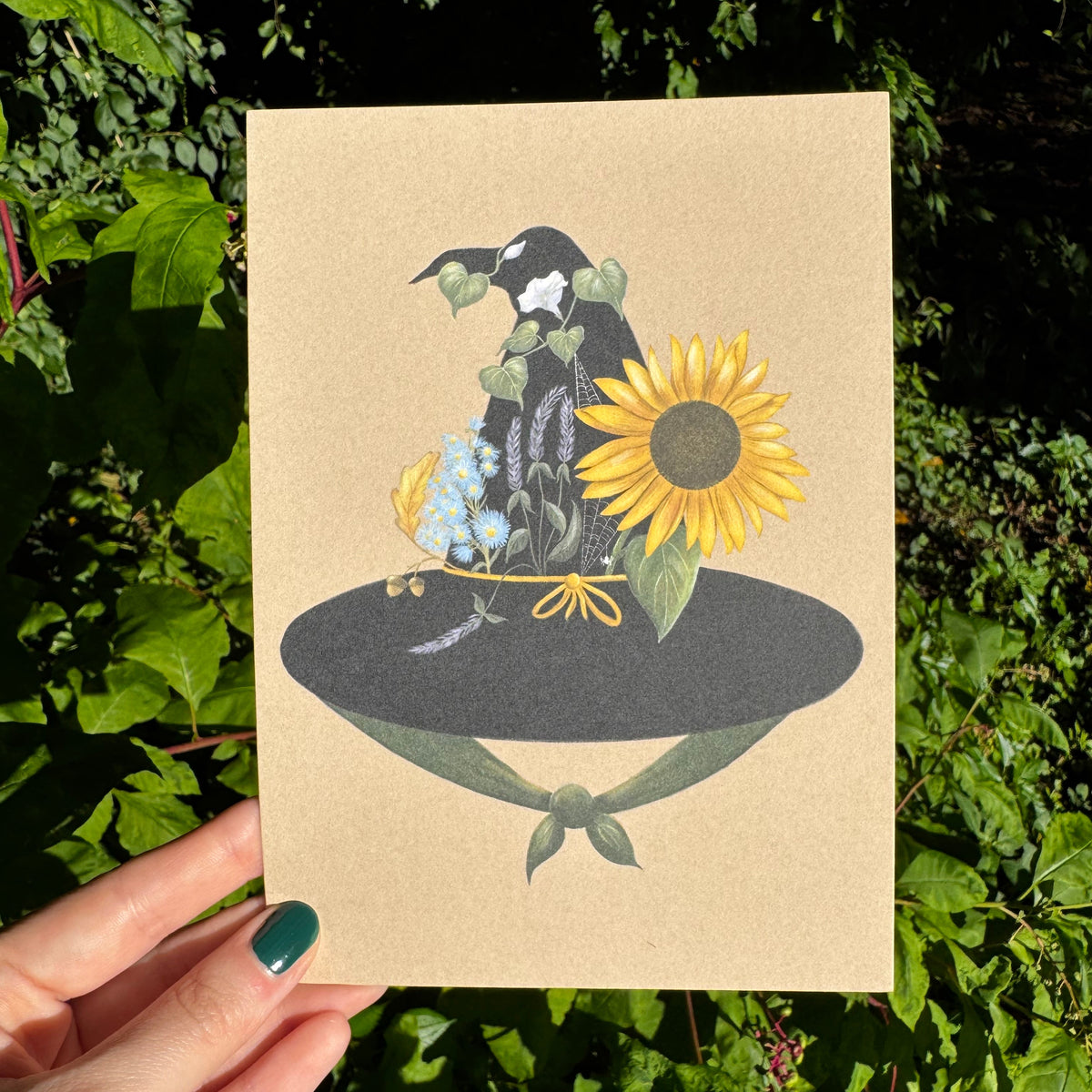 Fall Witch Hat Art Print 5x7