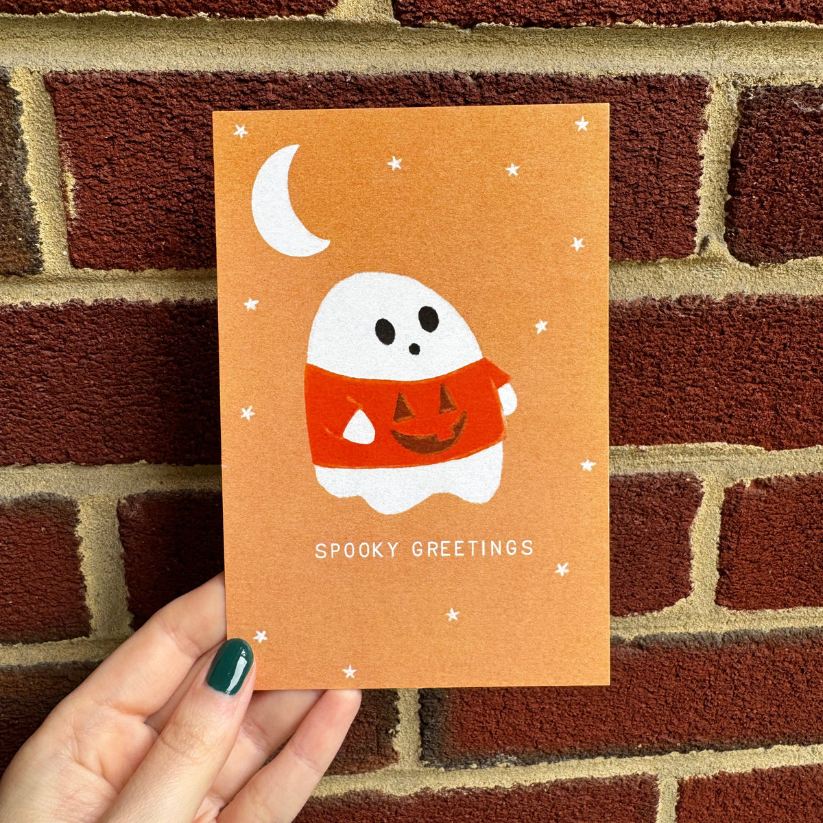 Spooky Greetings Postcard