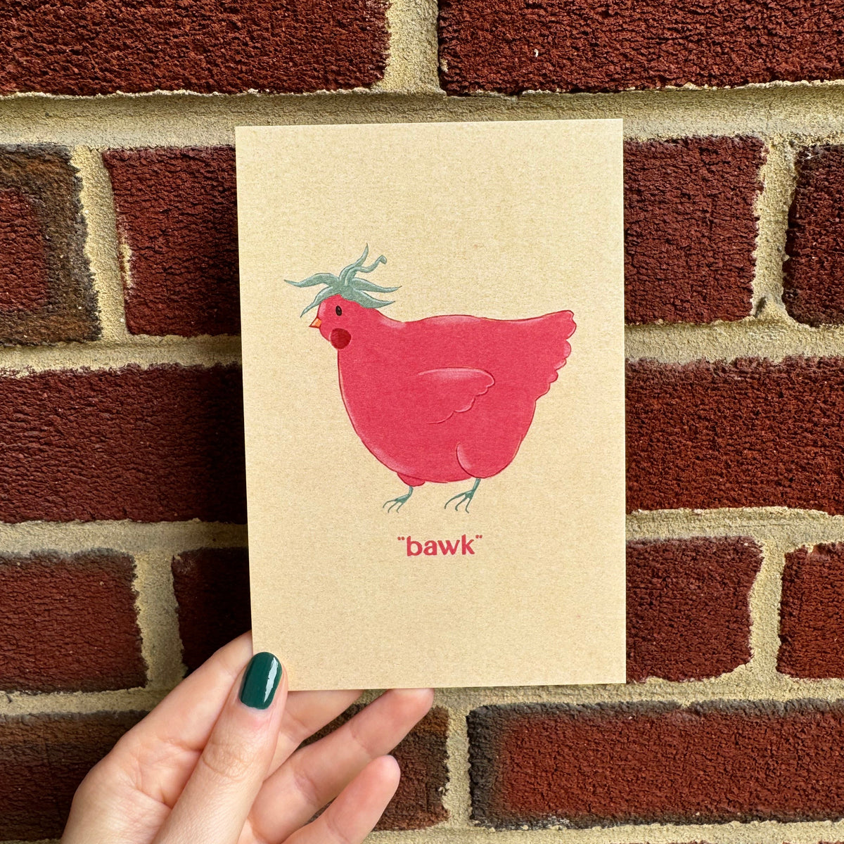 Bawk Postcard